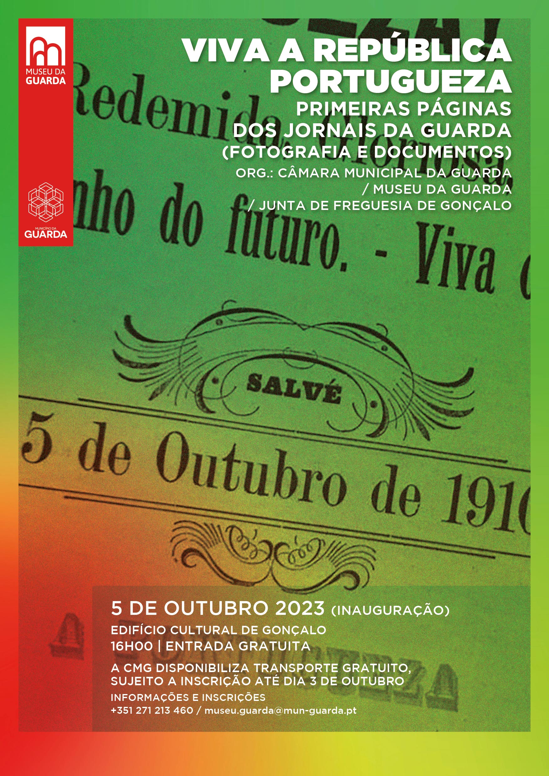 Imagem Inauguração da exposição "Viva a República Portugueza - Primeiras páginas dos jornais da Guarda"